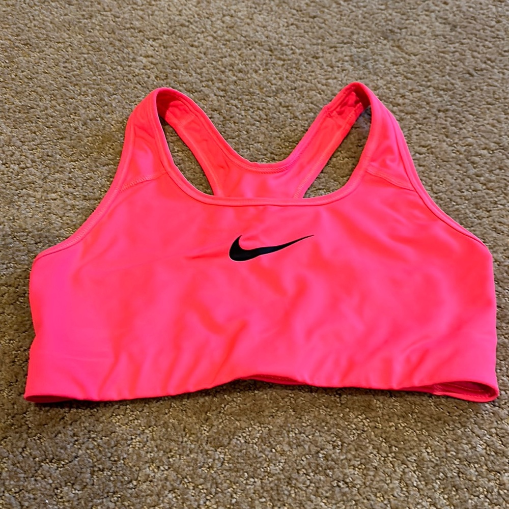 Nike sports bra - neon pink - size small
